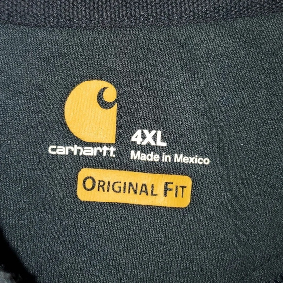 Carhartt Midweight Full-Zip Long-Sleeve Hooded Sweatshirt RD Men's Size 4XL - Picture 4 of 14